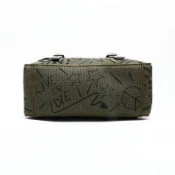 Christian Dior Camp Jacquard Shoulder Bag Green main image 4